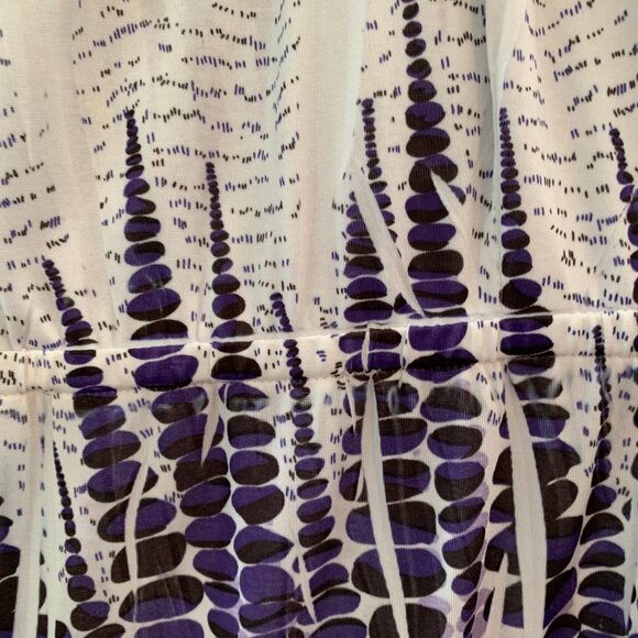 IB Diffusion 2X Purple Black and White T Tank Maxi Dress - Picture 3 of 7